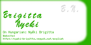 brigitta nyeki business card