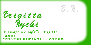 brigitta nyeki business card